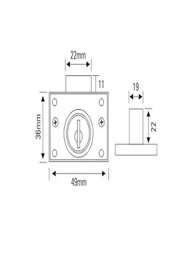 سبايدر قفل سبايدر متعدد الأغراض عادي، هيكل من الزنك، مفتاحان مصبوبان (RMP) (عبوة من 3 قطع). - Image 2